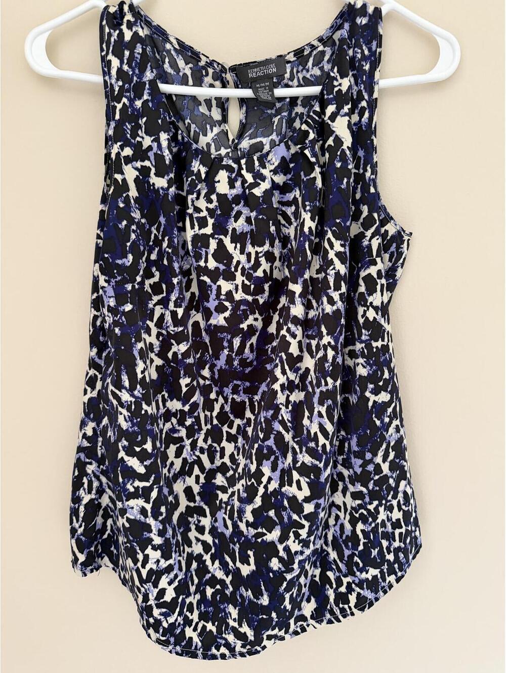 Kenneth Cole Reaction M, silky feel, blue/black/white tank